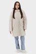 Жіноча стьобана куртка casual з капюшоном, синтепон, осінь-весна Snow Owl (світло-бежевий, 2XL), 117077, 116982 - изображение 1
