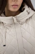 Жіноча стьобана куртка casual з капюшоном, синтепон, осінь-весна Snow Owl (світло-бежевий, 2XL), 117077, 116982 - изображение 5