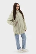 Жіноча осіння куртка casual з біопухом і капюшоном Snow Owl (оливковий, M), 117033, 116977 - изображение 3
