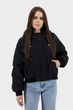 Жіноча однотонна куртка casual з капюшоном, поліестер, синтепон Snow Owl (чорний, S), 116886, 116840 - зображення 2