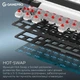 Клавіатура ігрова бездротова/дротова GamePro Asgard Valhalla MK210B Pro 65 RGB Black - зображення 6