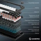 Клавіатура ігрова бездротова/дротова GamePro Asgard Valhalla MK210B Pro 65 RGB Black - зображення 8