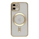 Чохол TPU Metallic Chrome Full Camera with Magsafe для iPhone 12 Chrome Gold - изображение 1