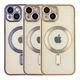 Чохол TPU Metallic Chrome Full Camera with Magsafe для iPhone 14 Chrome Black - зображення 2