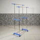 Стойка для одежды напольная двойная, 157x123x77 см, до 40 кг, TW-002 (Вешалка-рейл для одежды) - изображение 9