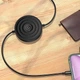Бездротовий зарядний пристрій Usams US-CC096 Wireless Charger + Lightning Charging Cable Black (CC96WH01) - зображення 3