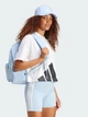 Футболка хлопковая оверсайз короткая женская Adidas W Bl Sj Bf T JG8737 L White/Black (4067902942452) - изображение 3