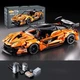Конструктор на радіокеруванні 1:14 McLaren 36 см з мотором та пультом, 1314 деталей помаранчова - зображення 1