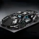 Конструктор на радиоуправлении 1:14 Lamborghini 36 см с мотором и пультом, 1314 деталей черная - изображение 6
