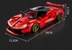 Конструктор на радіокеруванні 1:14 Ferrari 36 см з мотором та пультом, 1314 деталей червона - зображення 8
