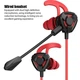 Ігрові навушники з мікрофоном і регулятором гучності, PC Gamer Earphones G9 Black - зображення 2