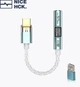Усилитель звука NICEHCK NK1 MAX 31993 + MAX97220, переходник, внешняя звуковая карта, ЦАП, DAC Type C to 3,5 мм + PC адаптер Mint - изображение 1