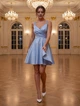 Ошатна коротка сукня FirstWoman XS блакитний 43406407 - зображення 1