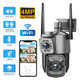 Поворотная уличная Wi-Fi камера видеонаблюдения SC03 V380 Pro 4MP на два объектива - изображение 4