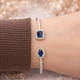Браслет Квадрат-Крапля Silver-Blue - изображение 2