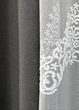 Комплект штор VR-Textil рогожка преміум TERRA LUXE 200х270 2шт і Тюль 500х270 1857ш-1704т Графітовий з білим 71-111/6 - зображення 5