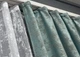 Комплект штор VR-Textil Жаккард Мрамор 150х270 2шт и Тюль 600х270 1148ш-1400т Бирюзово-серый с белым 71-118/5 - изображение 8