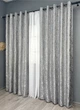 Комплект готових штор VR-Textil Льон мармур Pavliani ХО № 1263ш Світло-сірий 150х250 см 2 шт (37-0316) - зображення 4