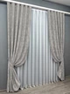 Комплект готових штор VR-Textil Жакард Sultan XO № 1124ш Світло-сірий 200х270 см 2 шт (32-339) - зображення 3