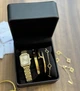 Подарунковий набір прикрас в Кробці GONCHAR & CO. Gold white “Картьє” 3шт браслети + годинник, медзолото 77-722 - зображення 6