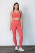 Спортивный женский топ Giulia Flex top «Cut-Out Fit» B03 L Red-coral, эластичный топ в рубчик, для тренировок, для фитнеса - изображение 6