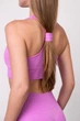 Спортивный женский топ Giulia Flex top «Cut-Out Fit» B03 L Pink-ultra, эластичный топ в рубчик, для тренировок, для фитнеса - изображение 6