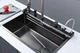 Мойка многофункциональная Zerix ZH7546-SET-05 Decor Graphite со встроенным смесителем из нерж.стали (ZM5592) - изображение 4