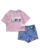 Піжама (домашній костюм) Primark футболка + шорти Stich рожево-блакитна, 9-10р., 140см - зображення 1