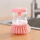 Щітка для миття посуду Economix Cleaning з дозатором рожевий - изображение 1