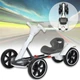 Детский электромобиль GO-KART White (белый) — складной электрокартинг для детей, аккумуляторный, скорость до 6 км/ч - изображение 3