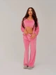 Жіночий велюровий костюм (топ+кофта+штани) Uaclothes 42-44 Рожевий (like36885-173121349) - зображення 5