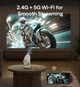 Смарт проектор Aurzen BOOM Air з підтримкою Google TV White: Full HD, 300 ANSI, Dolby Audio, Wi-Fi/Bluetooth, Живлення від Power Bank (USB-C) (BOOMAIR) - зображення 10