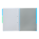 Блокнот BUROMAX А4 на спір. пласт. обкл. з розділ. 120арк. BRIGHT 24345912-02 синій (36) /BM.24345912-02/ - зображення 5