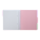 Блокнот BUROMAX B5 на спір. пласт. обкл. з розділ. 120арк. PASTEL 24355912-26 бузковий (48) /BM.24355912-26/ - изображение 4