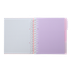 Блокнот BUROMAX B5 на спір. пласт. обкл. з розділ. 120арк. PASTEL 24355912-10 рожевий (48) /BM.24355912-10/ - изображение 3