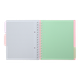 Блокнот BUROMAX B5 на спір. пласт. обкл. з розділ. 120арк. PASTEL 24355912-10 рожевий (48) /BM.24355912-10/ - изображение 5