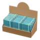 Блокнот BUROMAX А7 80арк. GRADIENT 257104-02 синій, тв.лам.обкл., на гумці, крем.папір (24) /BM.257104-02/ - зображення 4
