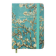 Блокнот BUROMAX А7 80арк. ALMOND BRANCHES 257101-06 бірюзовий, тв.лам.обкл., на гумці, крем.папір (24) /BM.257101-06/ - изображение 1