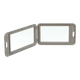 Бейдж (ідентифікатор) BUROMAX 5414-09 69х111мм вертикальний PP+PVC, сірий (5) /BM.5414-09/ - зображення 2