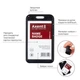 Бейдж (ідентифікатор) AXENT 4550V-01, 54х85мм вертикальний у чохлі SoftTouch, матовий чорний /4550V-01-A/ - изображение 2