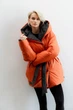 Жіноча двостороння зимова куртка з капюшоном Seventeen XXL-3XL Темно-помаранчевий (2000000183428) - изображение 3