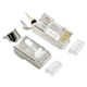 Конектор RJ 45 Cablexpert (LC-PTF7-01/10) 8P8C, Cat.7, FTP, з наскрізними отворами, позолочені контакти (10 шт/уп) - зображення 1