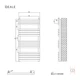 Рушникосушка дизайнерська Ideale Mila 11 16/990/500 антрацит - изображение 5