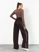 Спортивные штаны ISSA PLUS 14311A XL темно-коричневые (issa2007682781157) - изображение 3