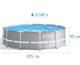 Каркасный бассейн Prism Frame Premium Pool Intex 26706ND (Диаметр 305 x Высота 99см) - изображение 3