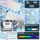 Игровая клавиатура ATTACK SHARK R82 HE White-Contour Магнитные переключатели. Проводная 8000Hz/s. RGB подсветка, 84 клавиши, Switch 0.01mm. Rapid Trigger - изображение 6