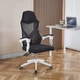Крісло геймерське Bonro B-057 біле/чорне - зображення 7
