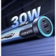 Автомобільний зарядний пристрій 1USB 2Type-C 30W 3A QC 4.0 (EC307) UGREEN Grey - зображення 2