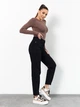 Джинсы mom с высокой талией зауженные классические с карманами в стиле casual ISSA PLUS WN20-728 29 черные (issa2007682789559) - изображение 2