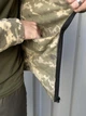 Тепла чоловіча тактична фліска піксель військова армійська флісова кофта куртка на змійці XXL - зображення 6